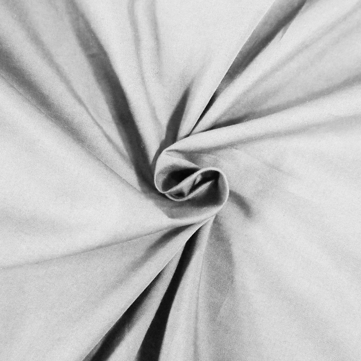 Solid Cotton Percale 2-Piece Pillowcase Set - Platinum
