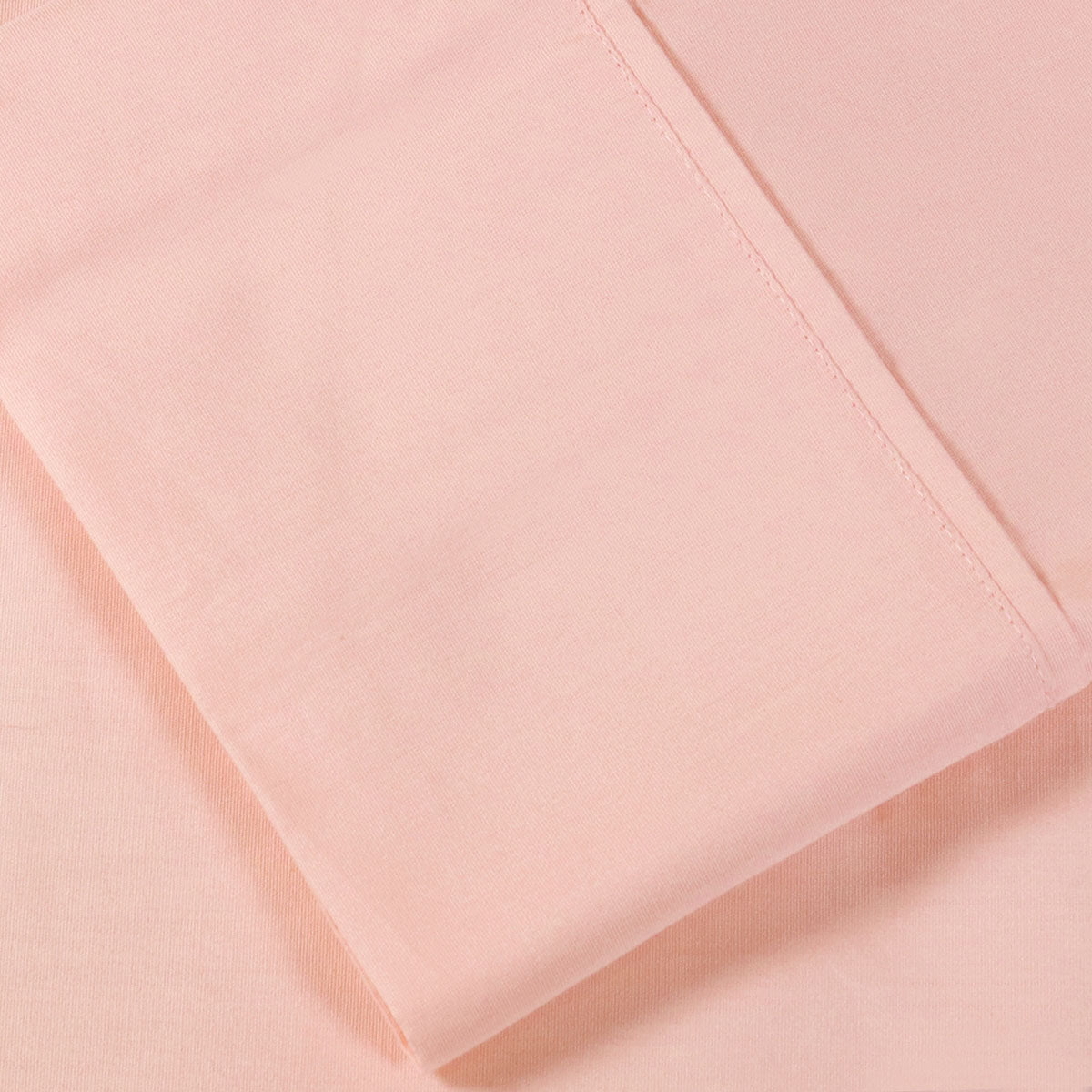 Solid Cotton Percale 2-Piece Pillowcase Set - Blush