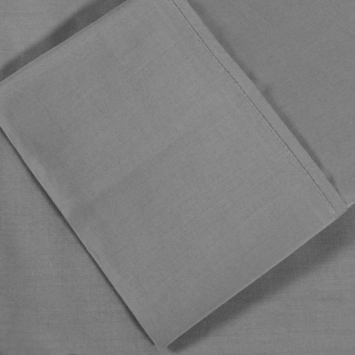 Solid Cotton Percale 2-Piece Pillowcase Set - Smoked Pearl