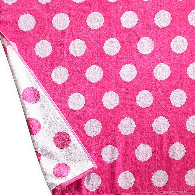 Polka Dot Cotton Oversized 2 Piece Beach Towel Set