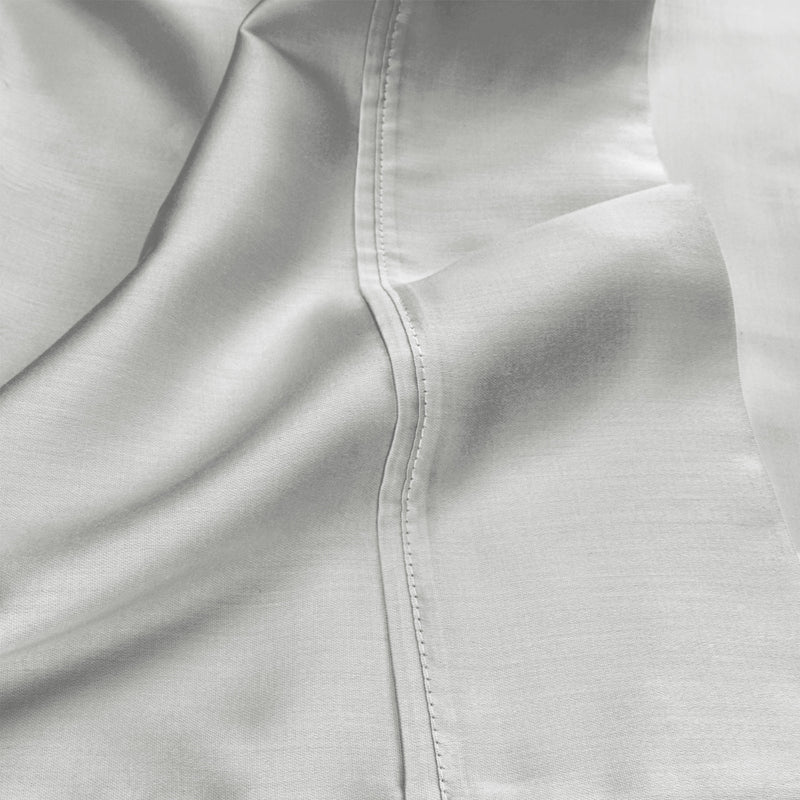 Egyptian Cotton 530 Thread Count Solid Pillowcases Set of 2 - Platinum