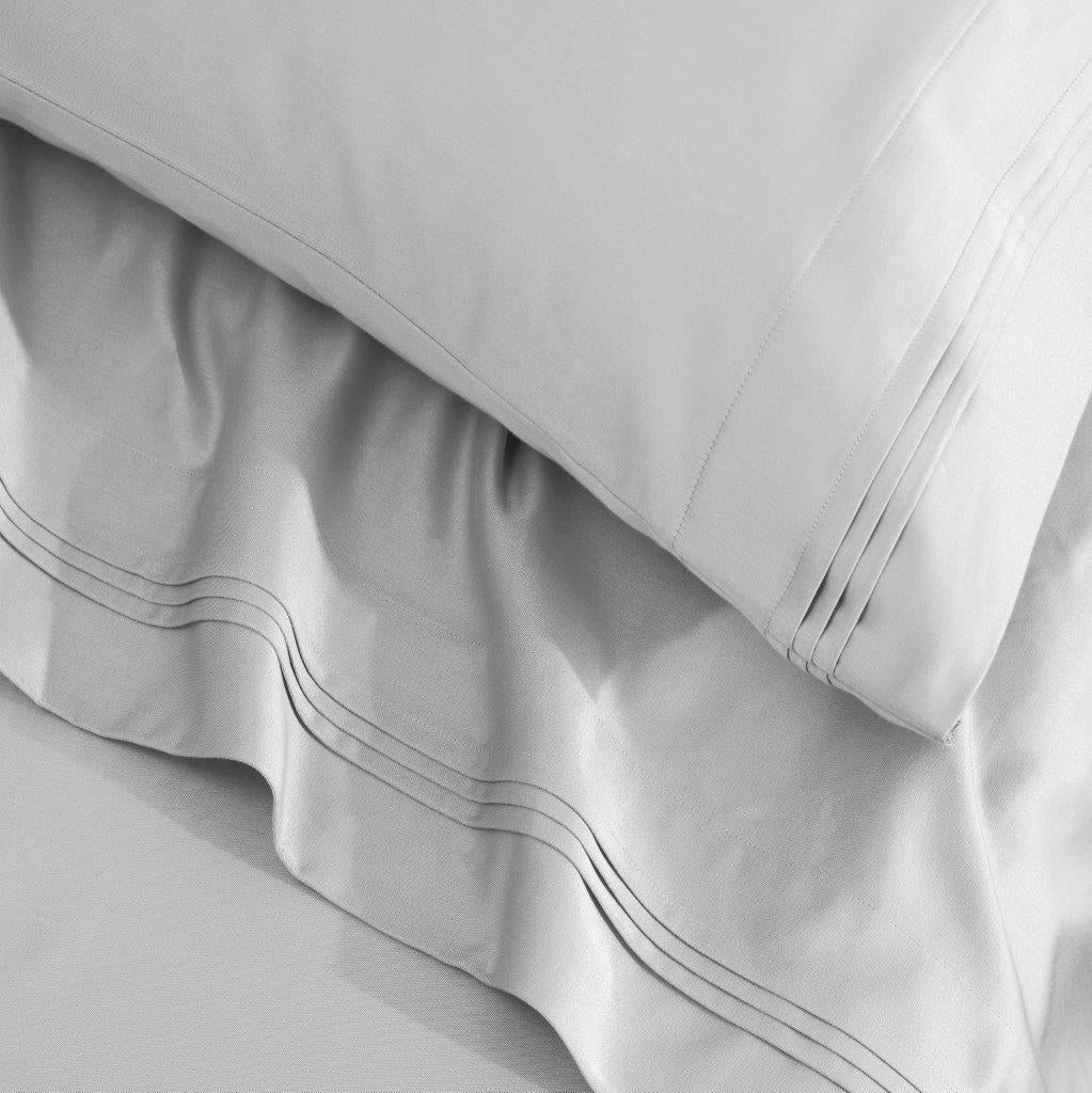1500 Thread Count Egyptian Cotton 2 Piece Solid Pillowcase Set - Platinum