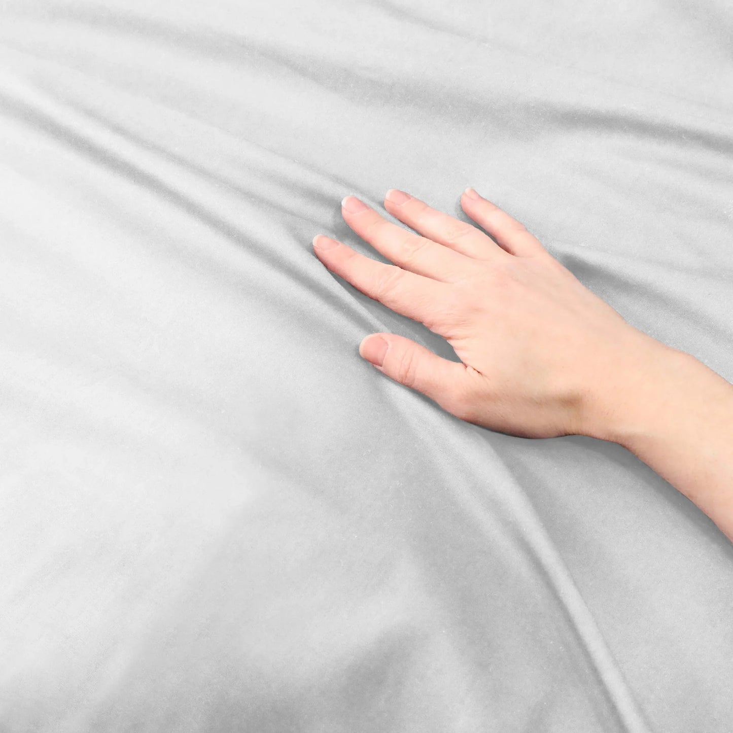Cotton Percale Modern Traditional Duvet Cover Set - Platinum
