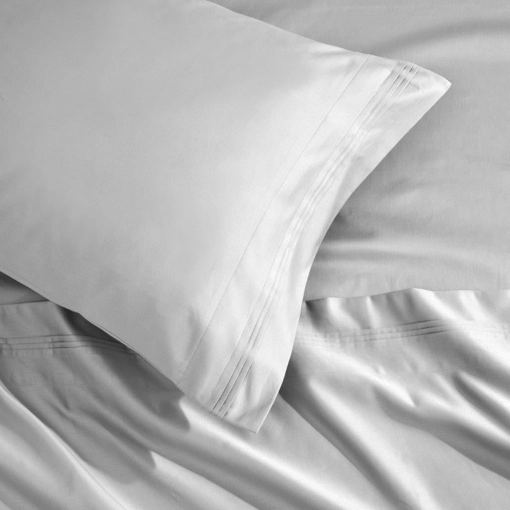 1500 Thread Count Egyptian Cotton 2 Piece Solid Pillowcase Set - Platinum