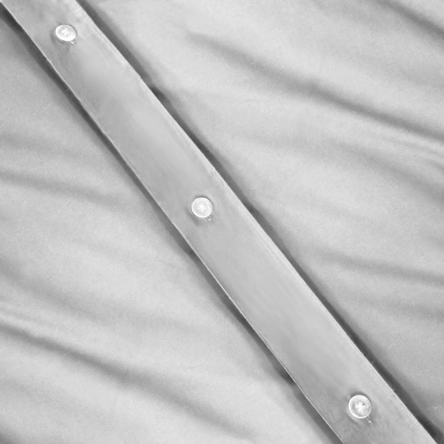 Cotton Percale Modern Traditional Duvet Cover Set - Platinum