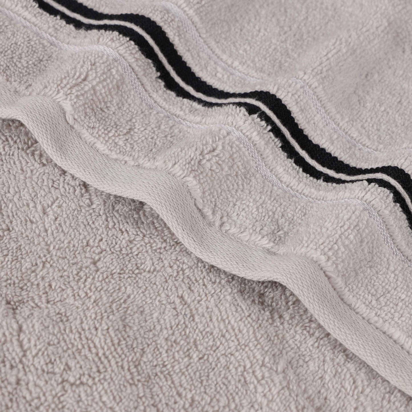 Sadie Zero Twist Cotton Solid Absorbent 3 Piece Towel Set