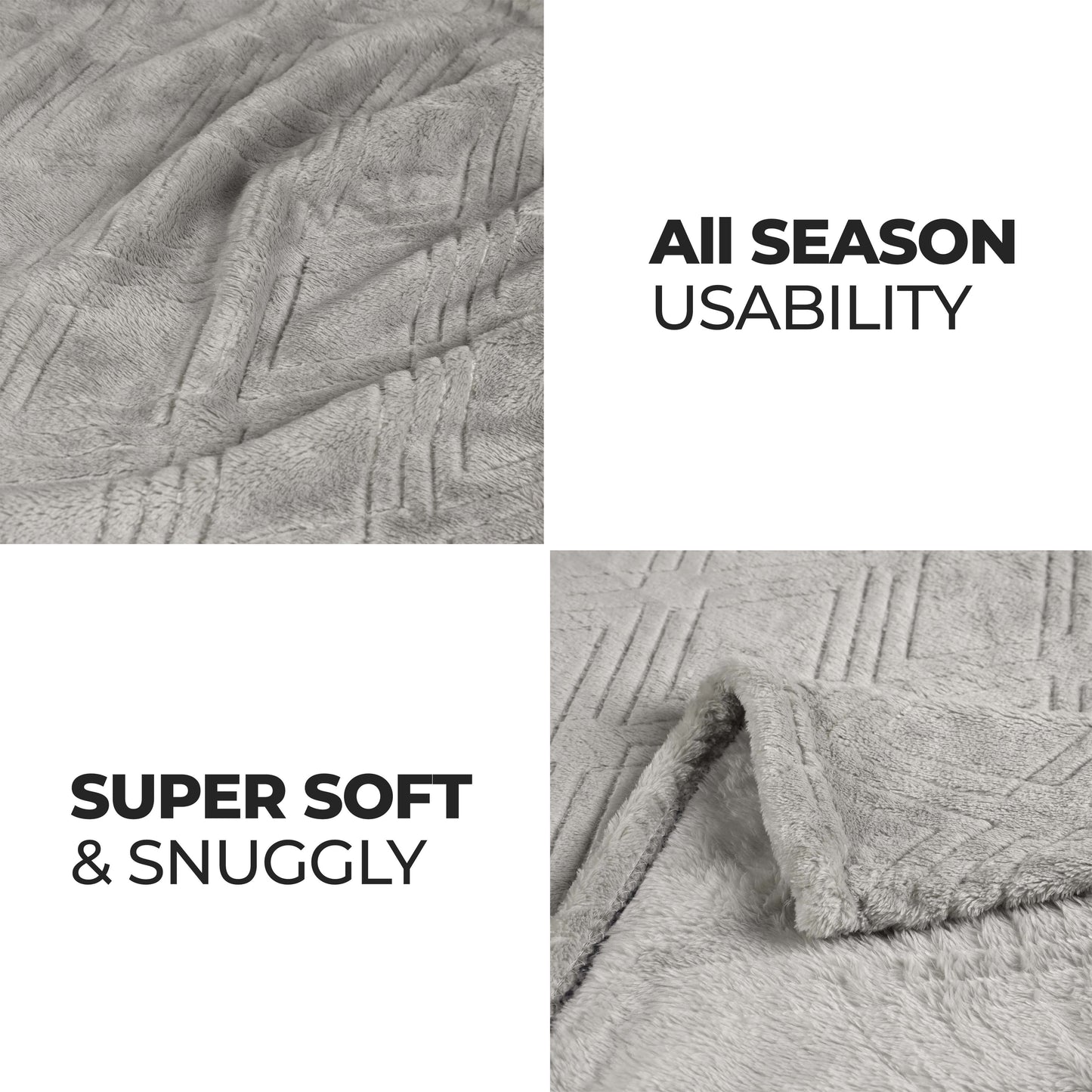 Alaska Diamond Fleece Plush Ultra-Soft Fluffy Blanket