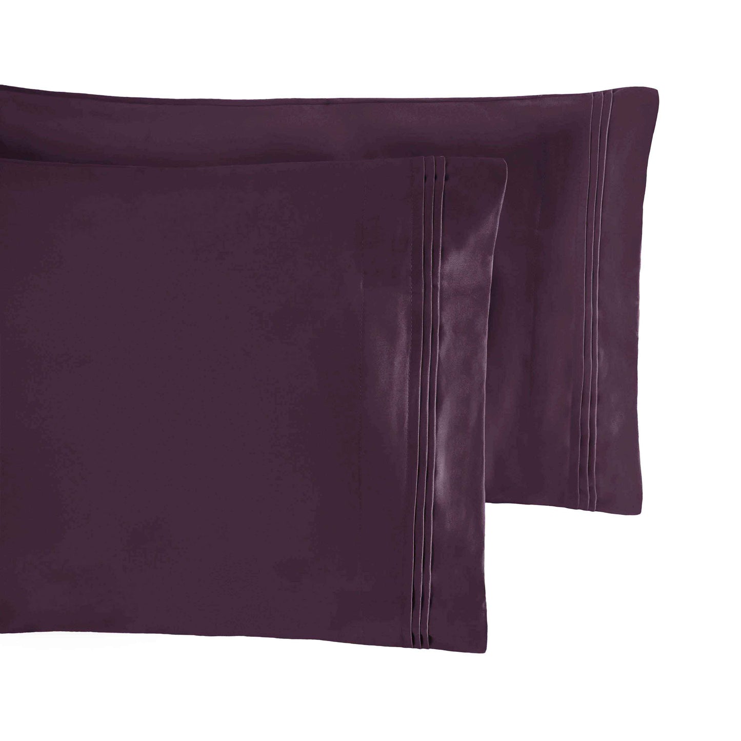 Premium 650 Thread Count Egyptian Cotton Solid Pillowcase Set