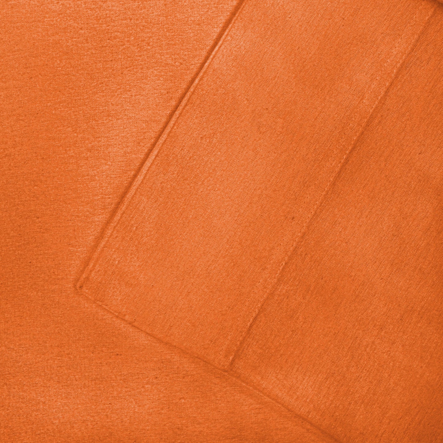 Solid Flannel Cotton Soft Fuzzy Pillowcases, Set of 2 - Pumpkin