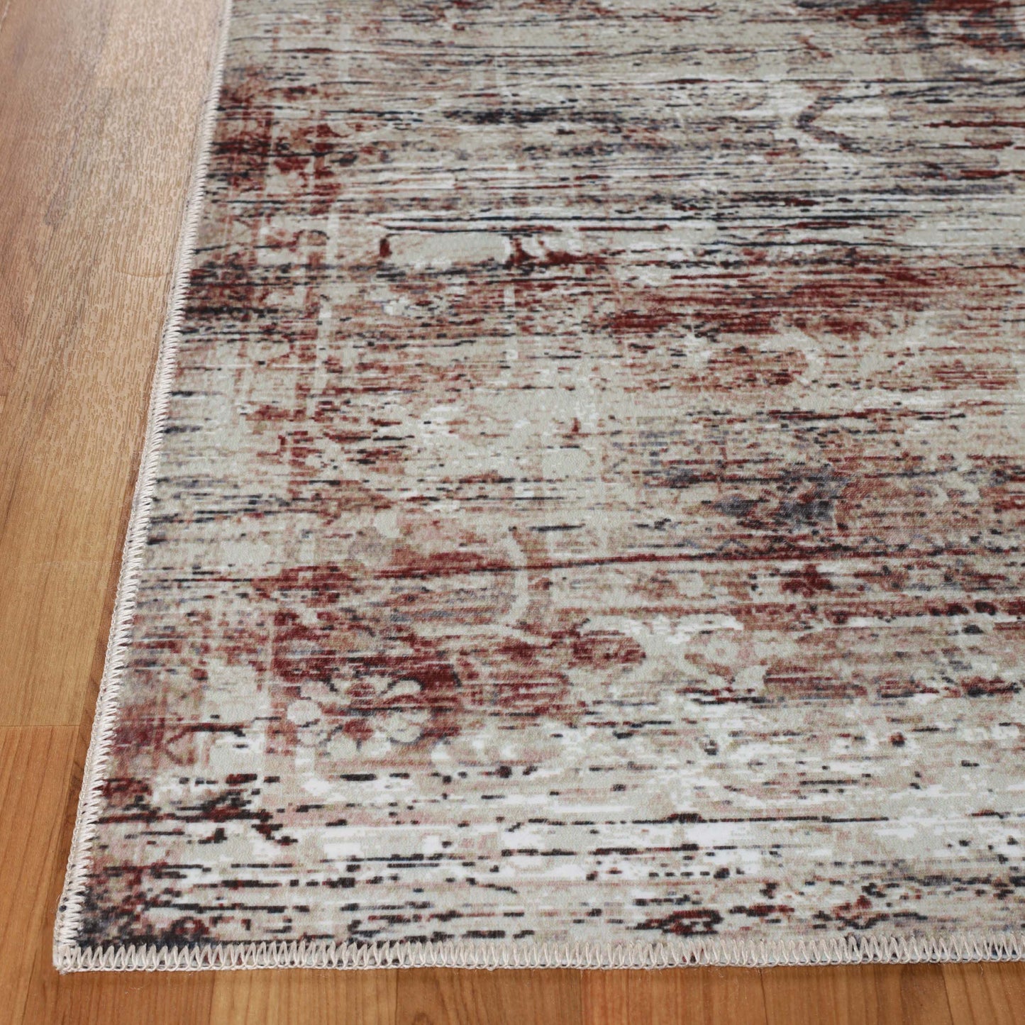 Canary Vintage Medallion Machine Washable Indoor Area Rugs or Runner