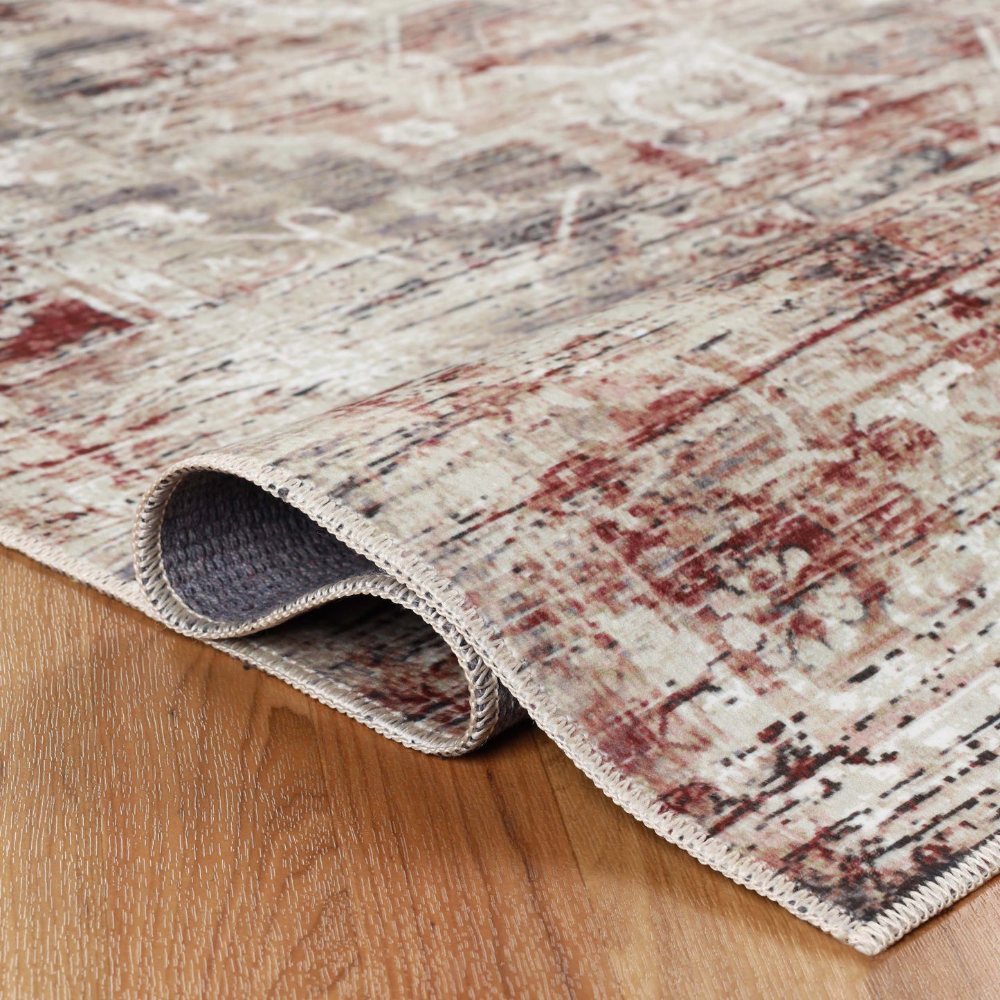Canary Vintage Medallion Machine Washable Indoor Area Rugs or Runner