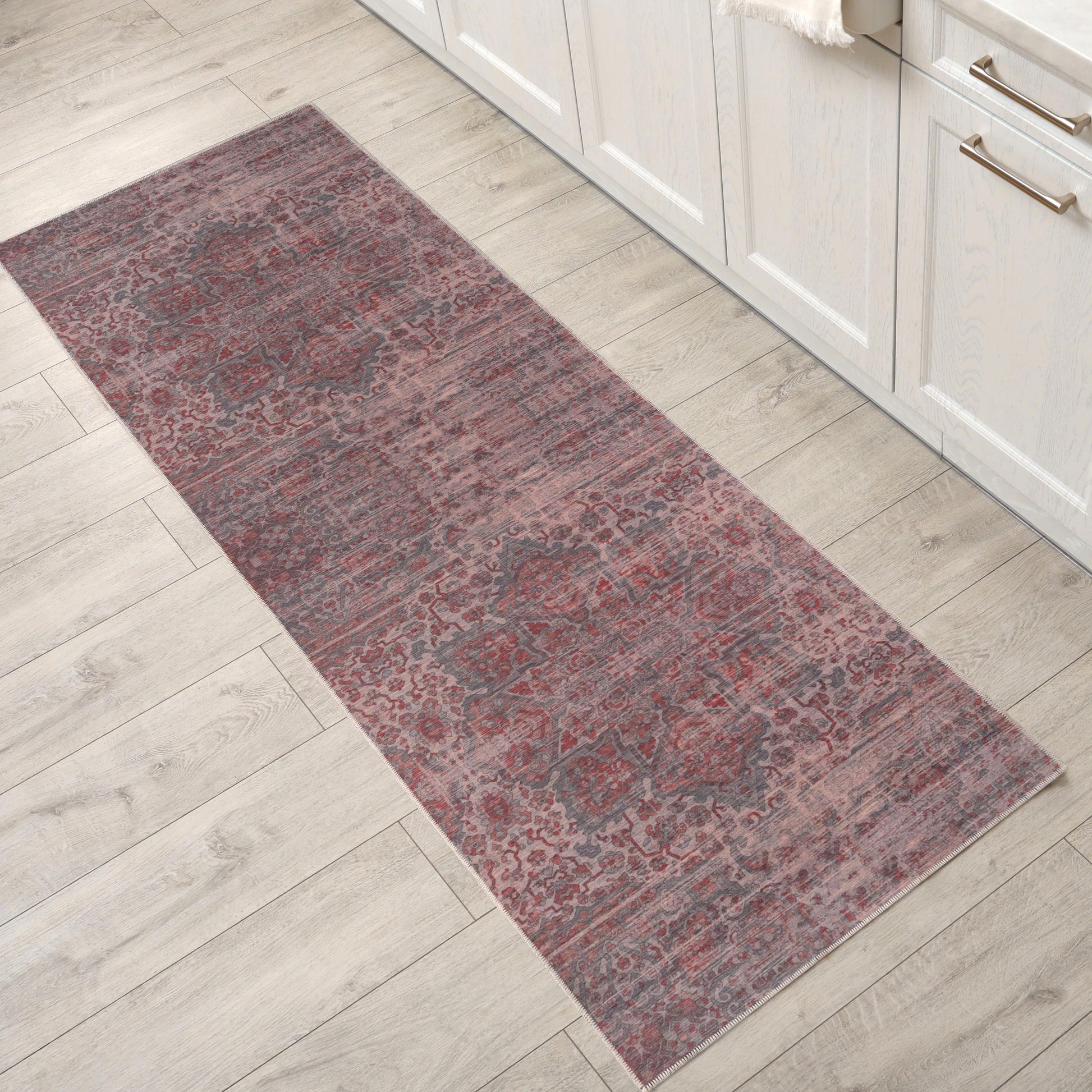 Manakin Bohemian Medallion Non-Slip Washable Indoor Area Rug or Runner