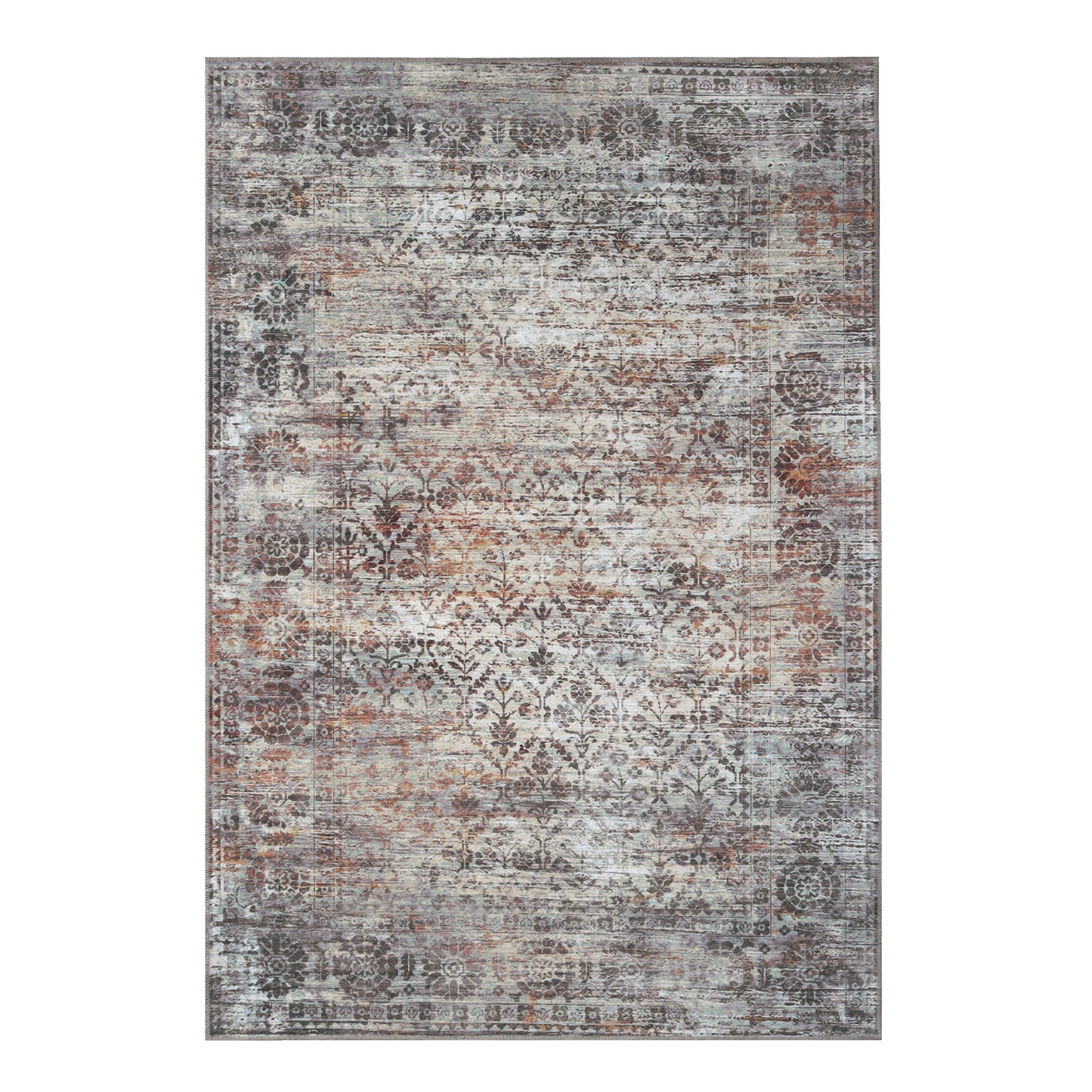 Macaw Diamond Lattice Non-Slip Washable Indoor Area Rug or Runner Rug