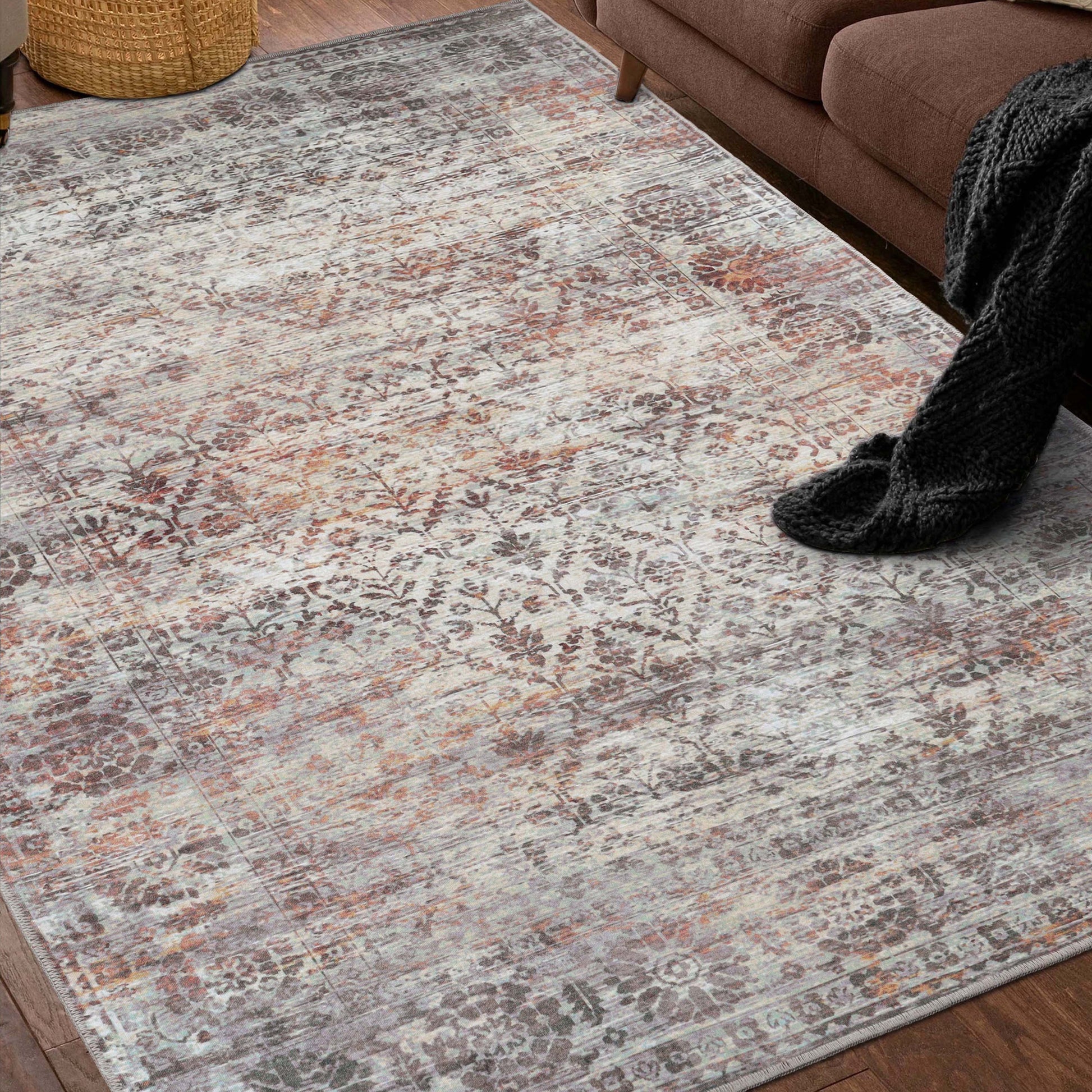 Macaw Diamond Lattice Non-Slip Washable Indoor Area Rug or Runner Rug