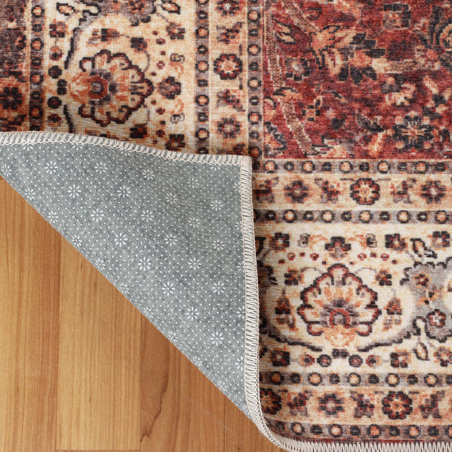 Toucan Geometric Medallion Non-Slip Washable Indoor Area Rug or Runner