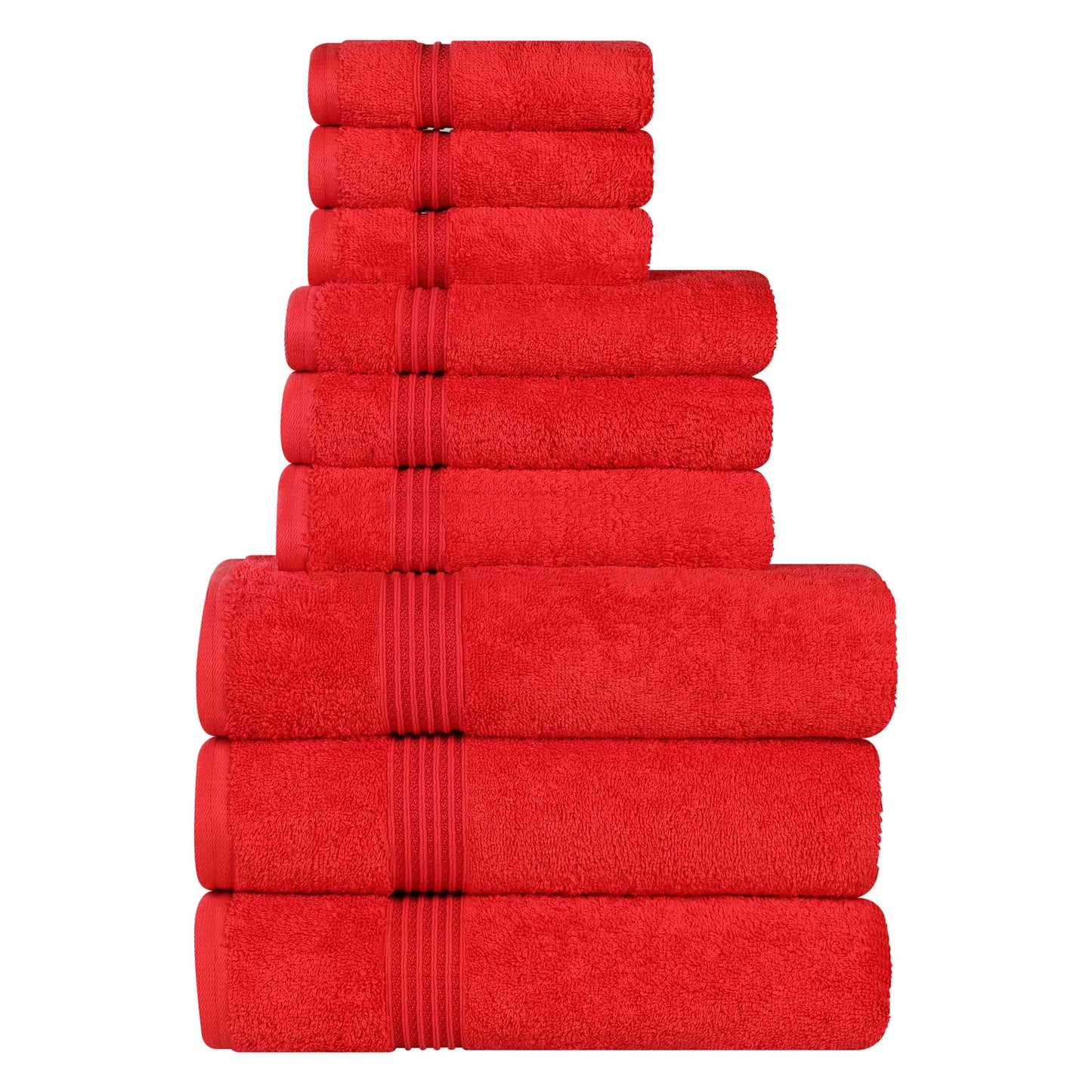 Heritage Egyptian Cotton Plush Absorbent Luxury 9 Piece Towel Set