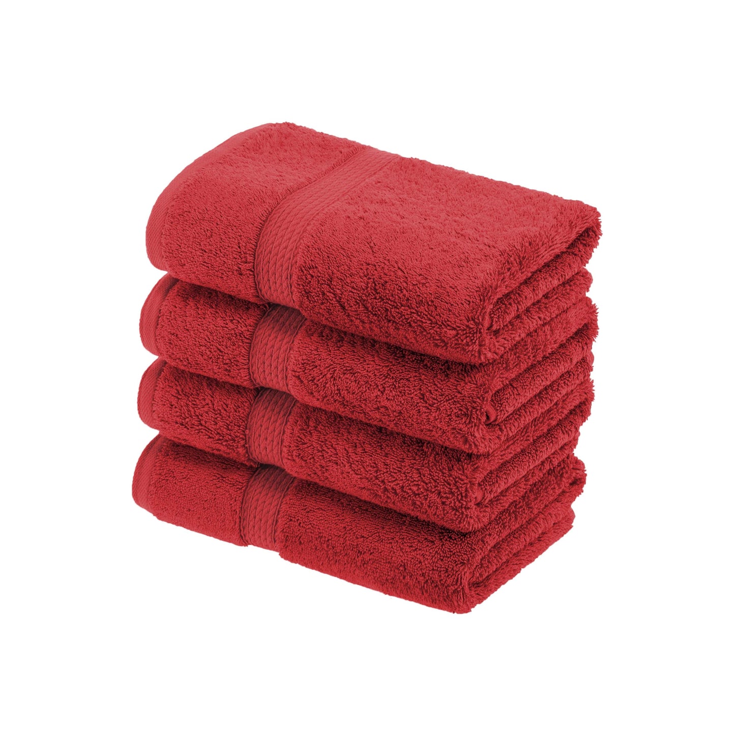 Madison Egyptian Cotton Pile Plush Heavyweight Hand Towel Set of 4