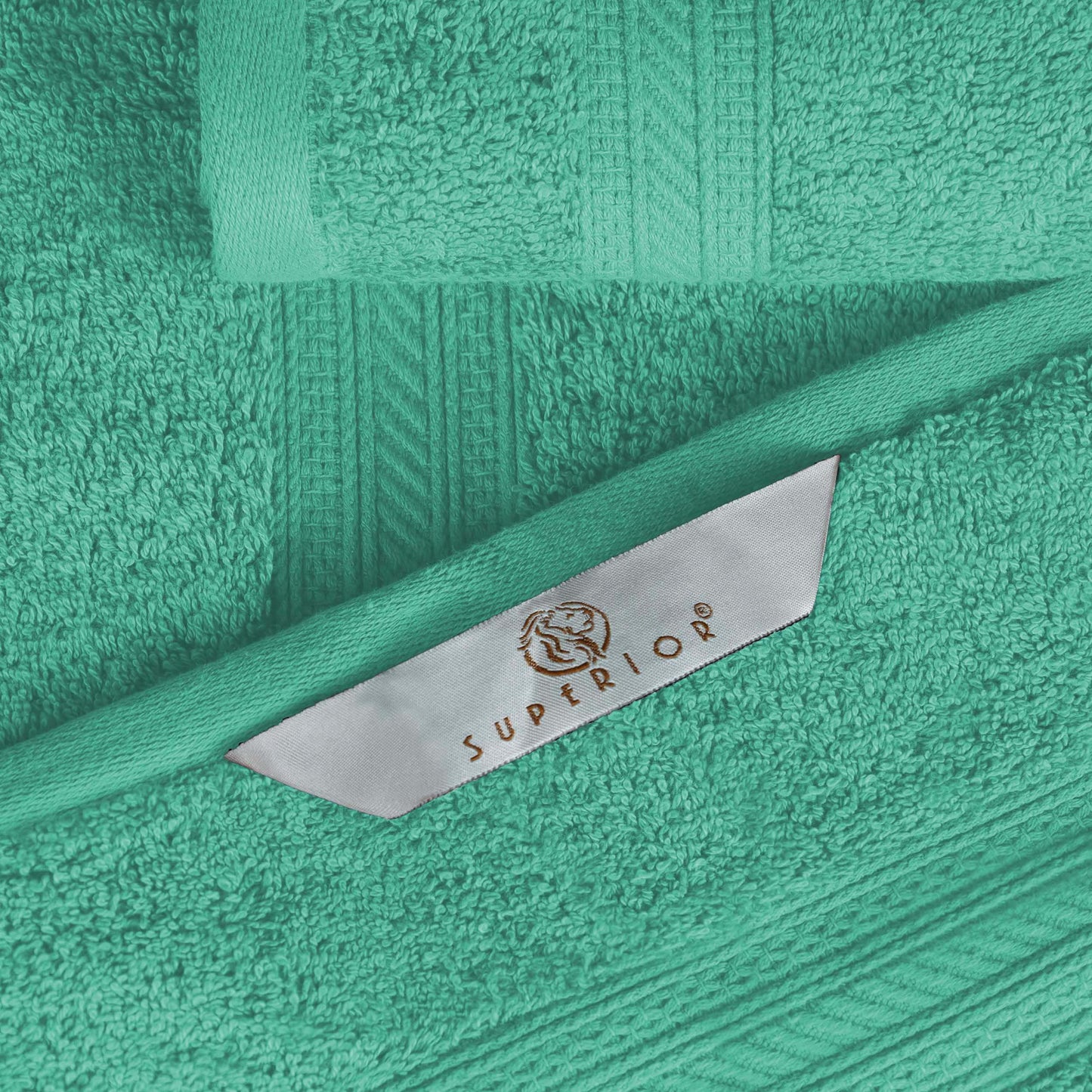 Cotton Heavyweight Absorbent Plush 6 Piece Towel Set - Rivulet