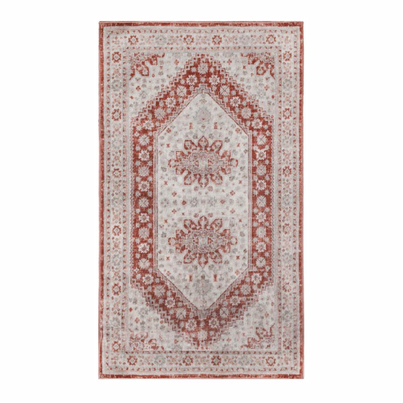 Layland Classic Vintage Medallion Indoor Area Rug or Runner - Rust
