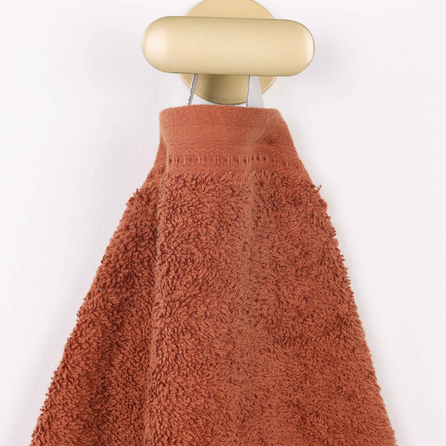 Honeycomb Textured Waffle Border Cotton Face Towels, Set of 6