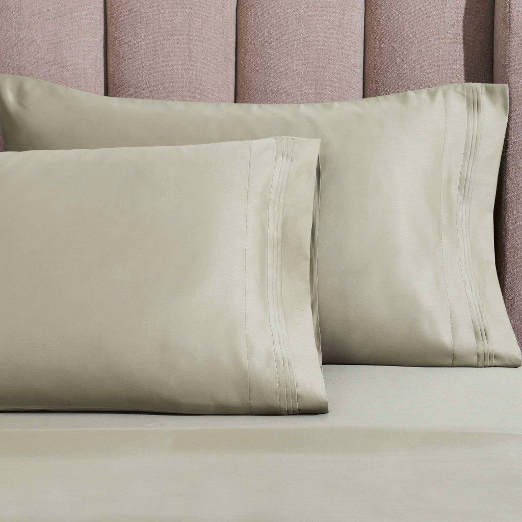 1500 Thread Count Egyptian Cotton 2 Piece Solid Pillowcase Set - Sage