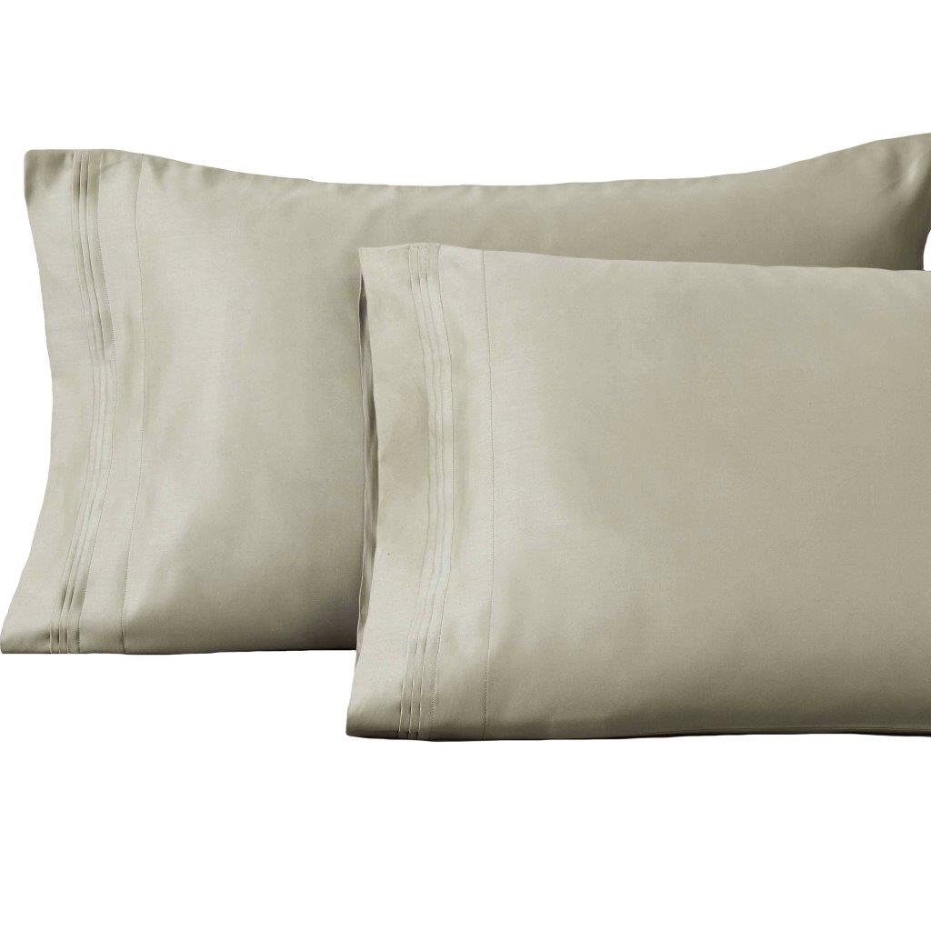 1500 Thread Count Egyptian Cotton 2 Piece Solid Pillowcase Set - Sage