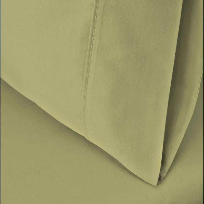 Egyptian Cotton 530 Thread Count Solid Pillowcases Set of 2 - Sage