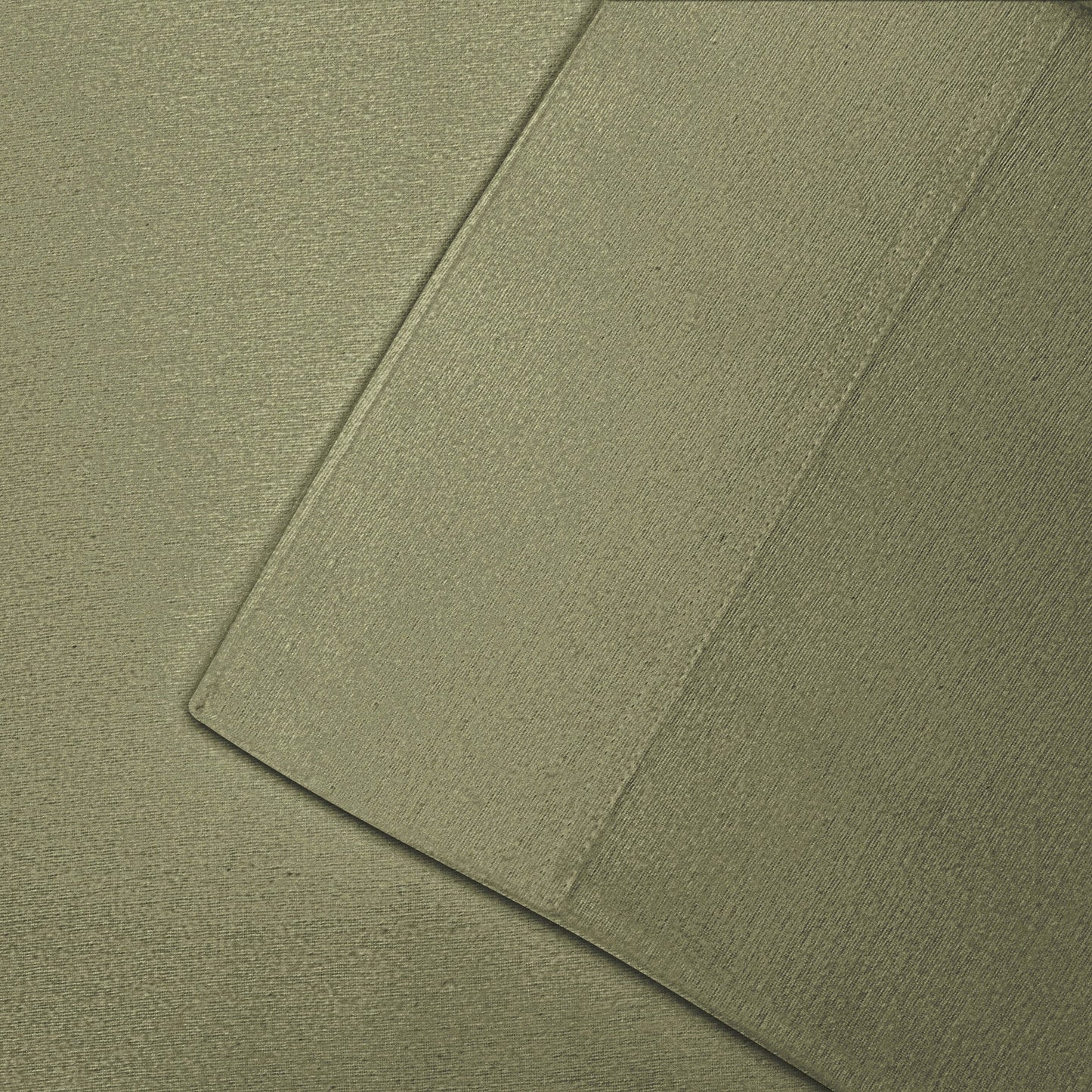 Solid Flannel Cotton Soft Fuzzy Pillowcases, Set of 2 - Sage
