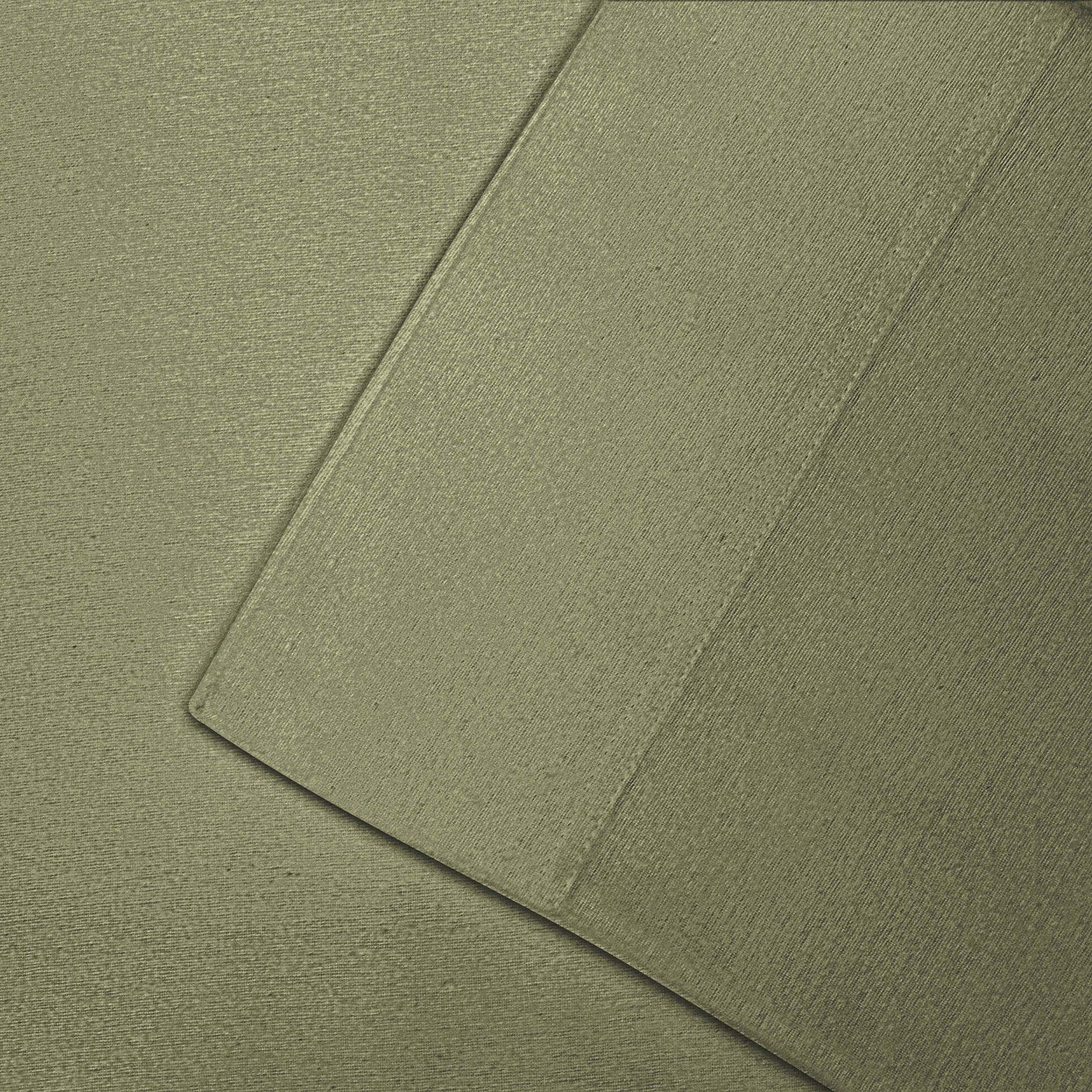 Cotton Flannel 2 Piece Pillowcase Set - Sage