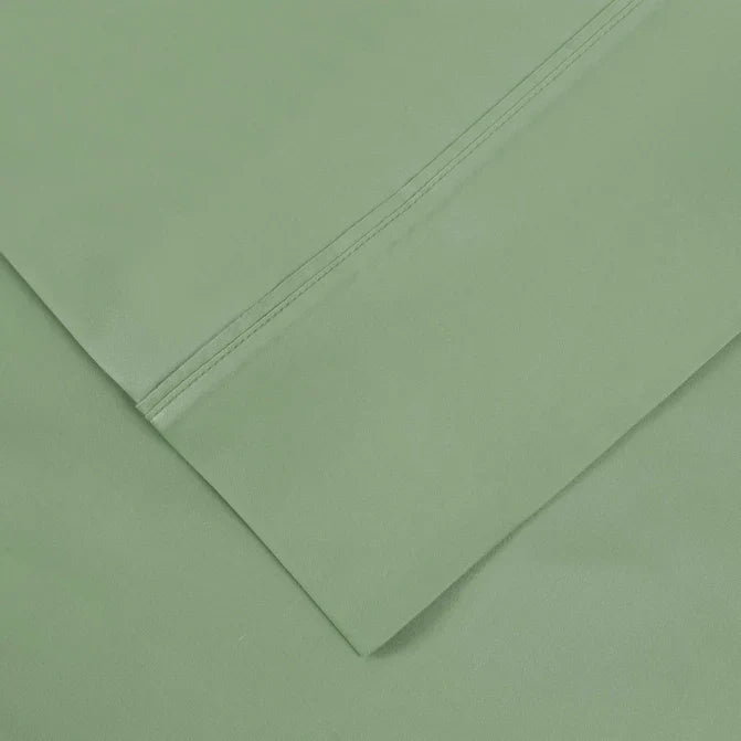 1000 Thread Count Lyocell Blend Solid Duvet Cover Set - Sage