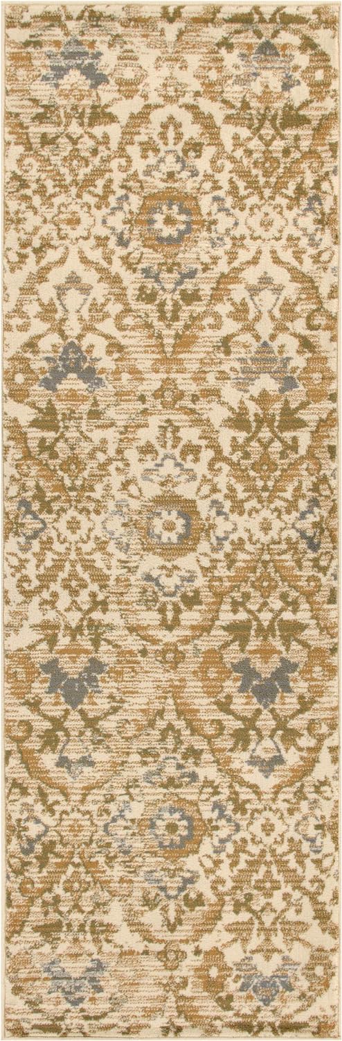 Tamara Modern Farmhouse Floral Damask Indoor Area Rug - Sage