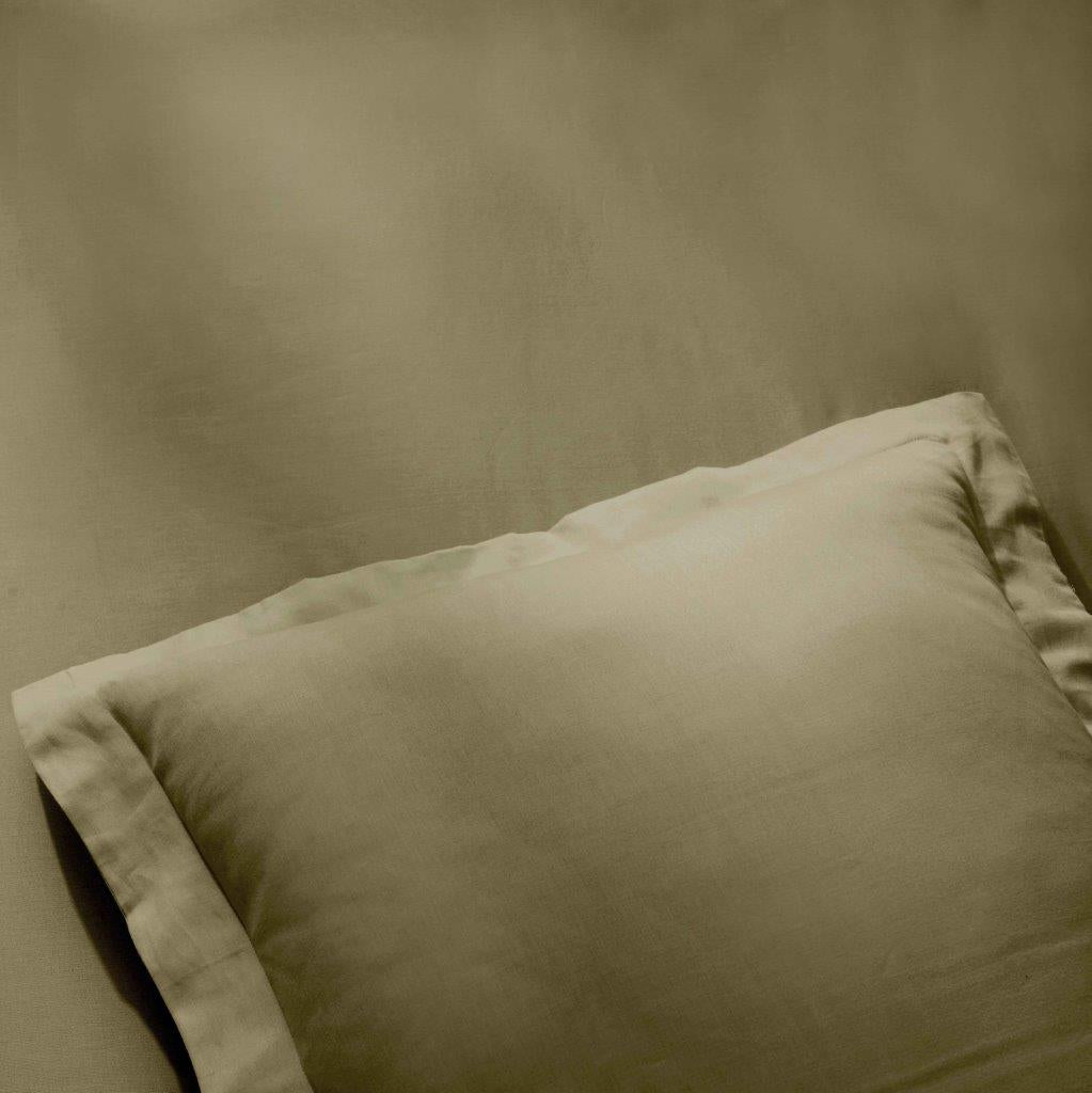 Egyptian Cotton 400 Thread Count Solid Duvet Cover Set - Sage