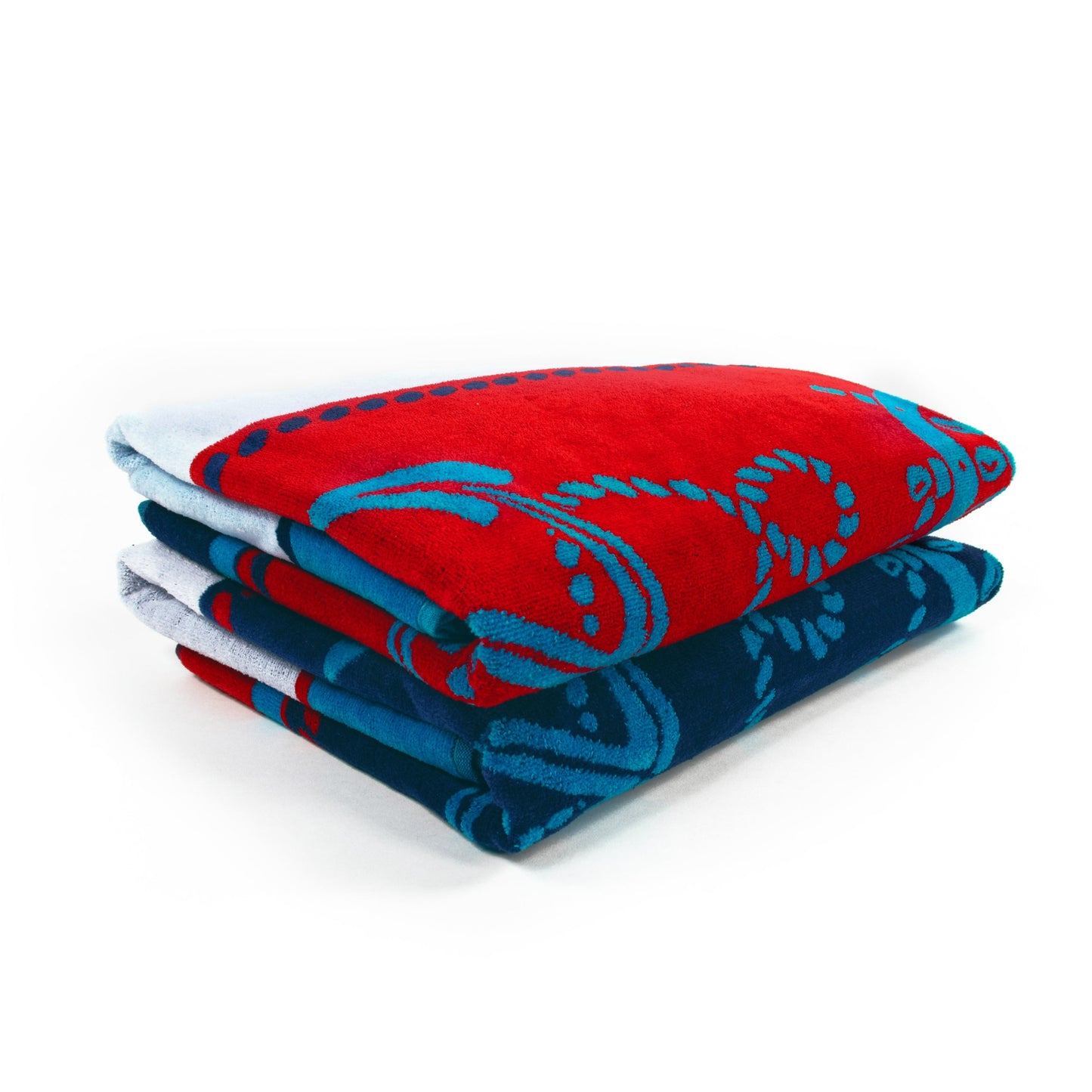 Superior Sailing Cotton Oversized Beach Towel Set - Blue