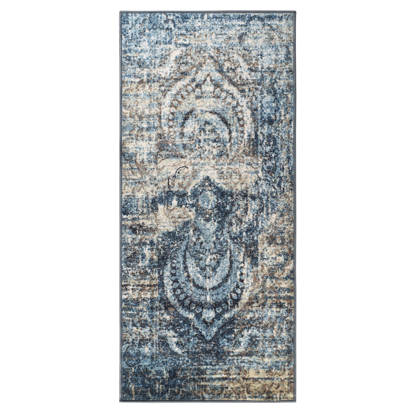 Salford Modern Medallion Non-Slip Indoor Area Rug or Runner