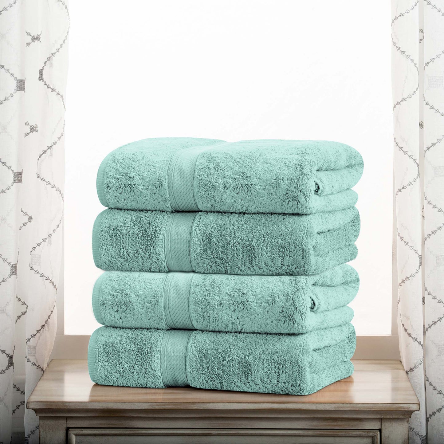 Madison Egyptian Cotton Pile Heavyweight 4 Piece Bath Towel Set