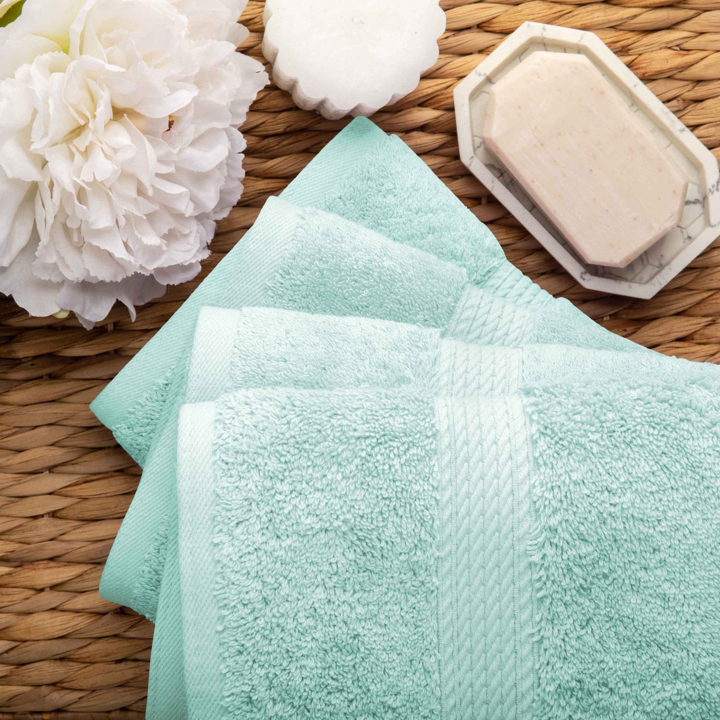 Madison Egyptian Cotton Pile Plush Heavyweight 6 Piece Towel Set