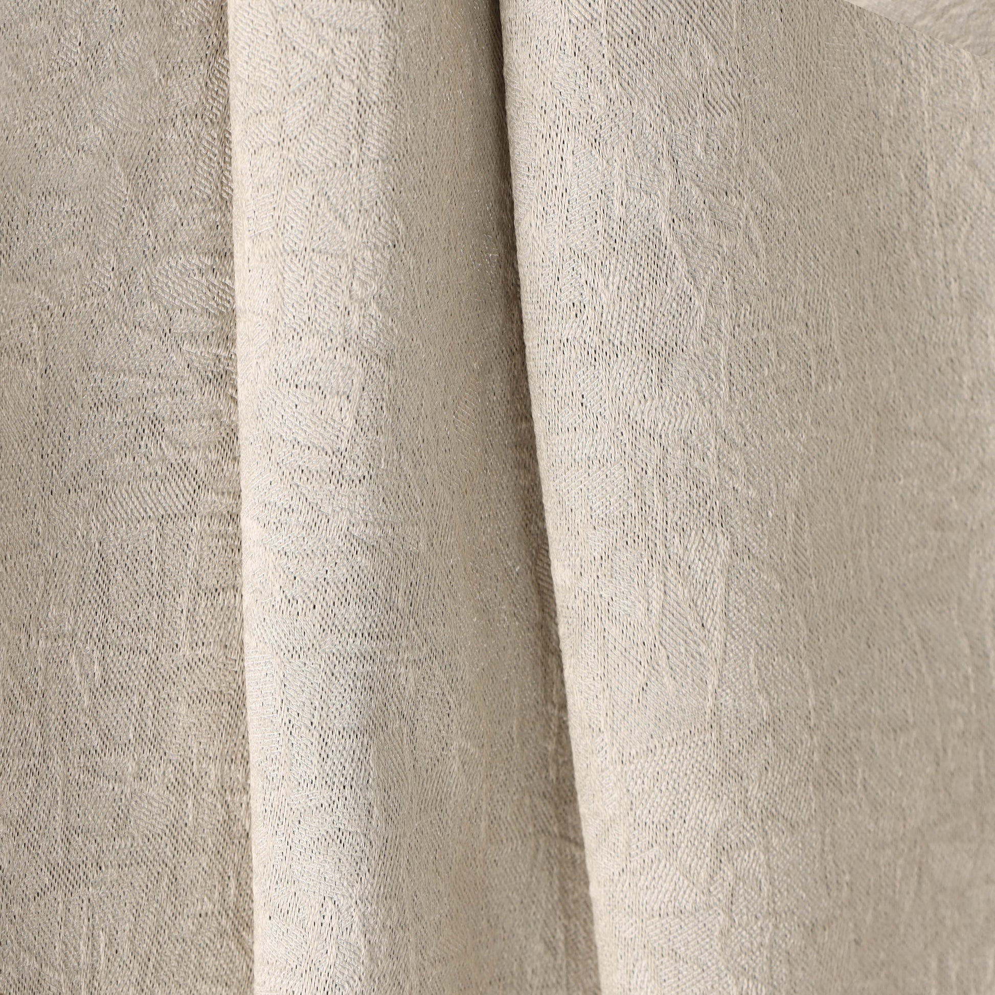 Blackout Senna Solid Textured Grommet Curtain Panels - Beige