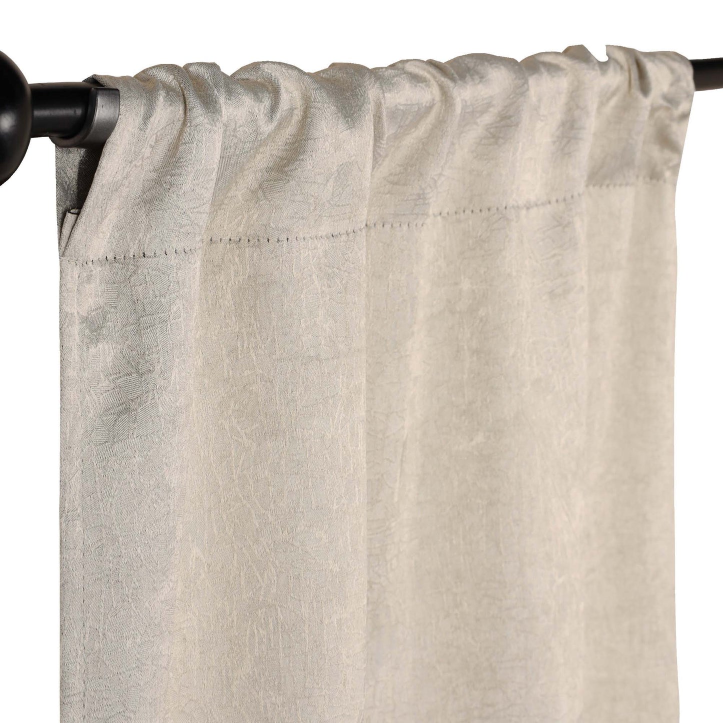 Blackout Senna Solid Textured Grommet Curtain Panels - Beige