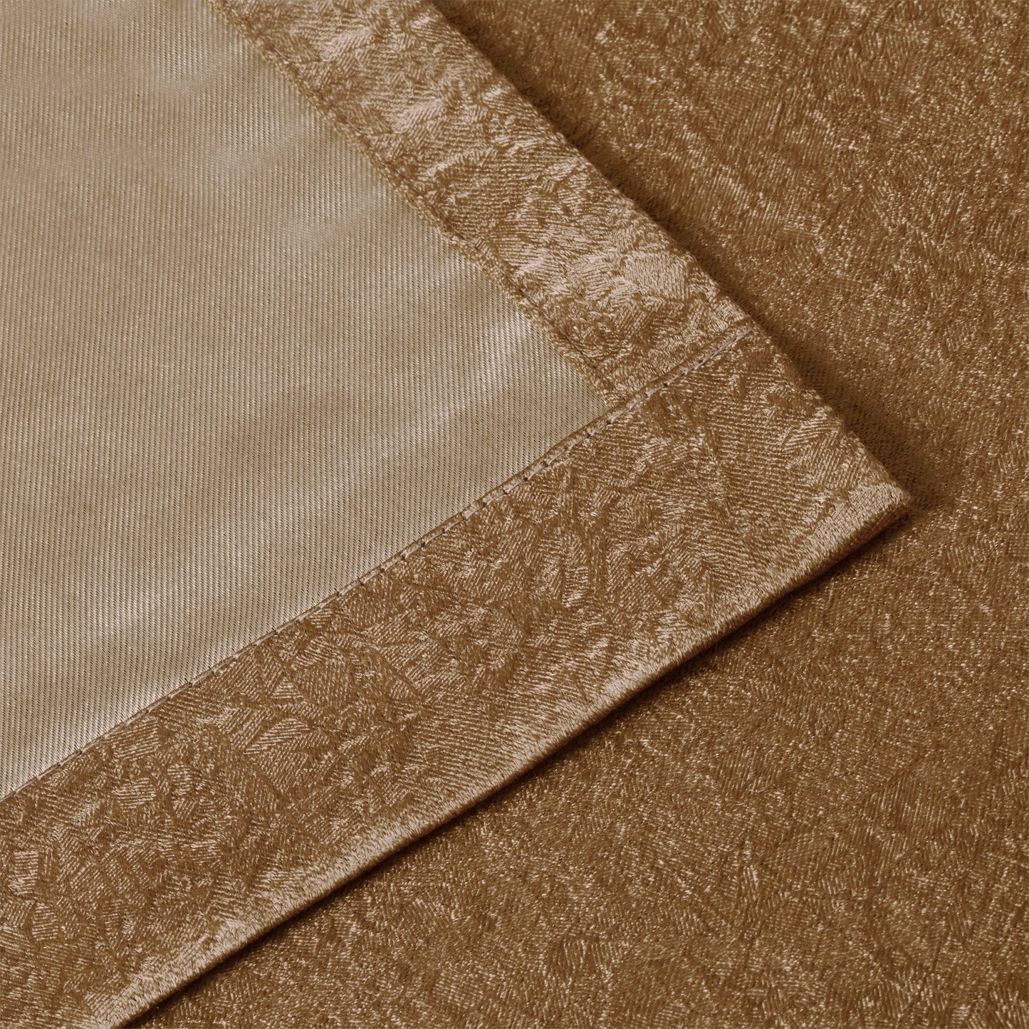 Blackout Senna Solid Textured Grommet Curtain Panels - Bronze Olive