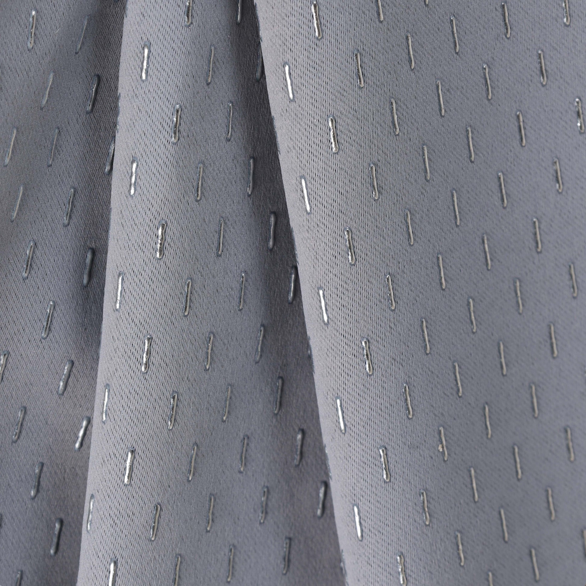 Blackout Solid Shimmer Grommet Curtain Panel Set 42" - Silver
