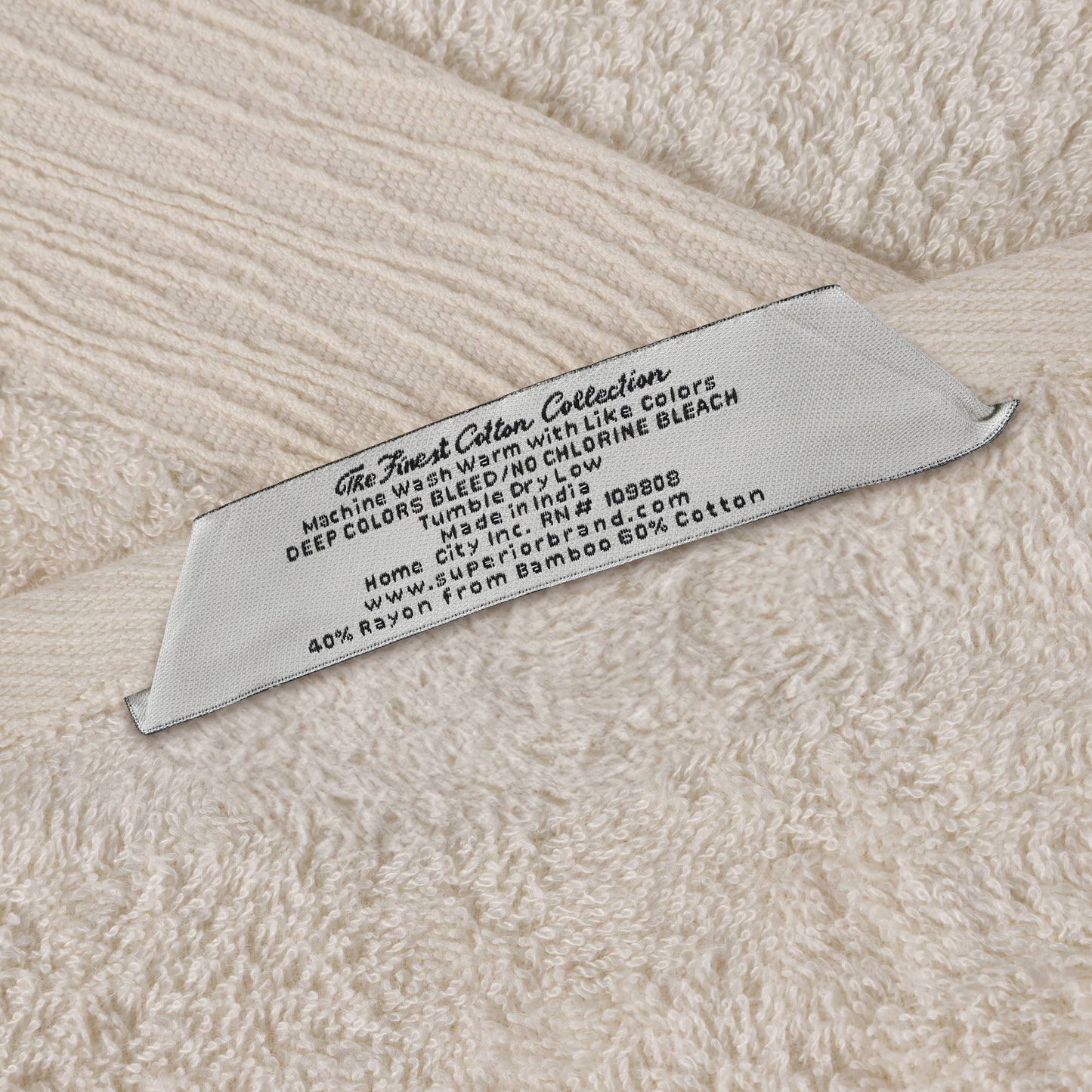 Rayon from Bamboo Eco-Friendly Fluffy Soft Solid - Ivory
