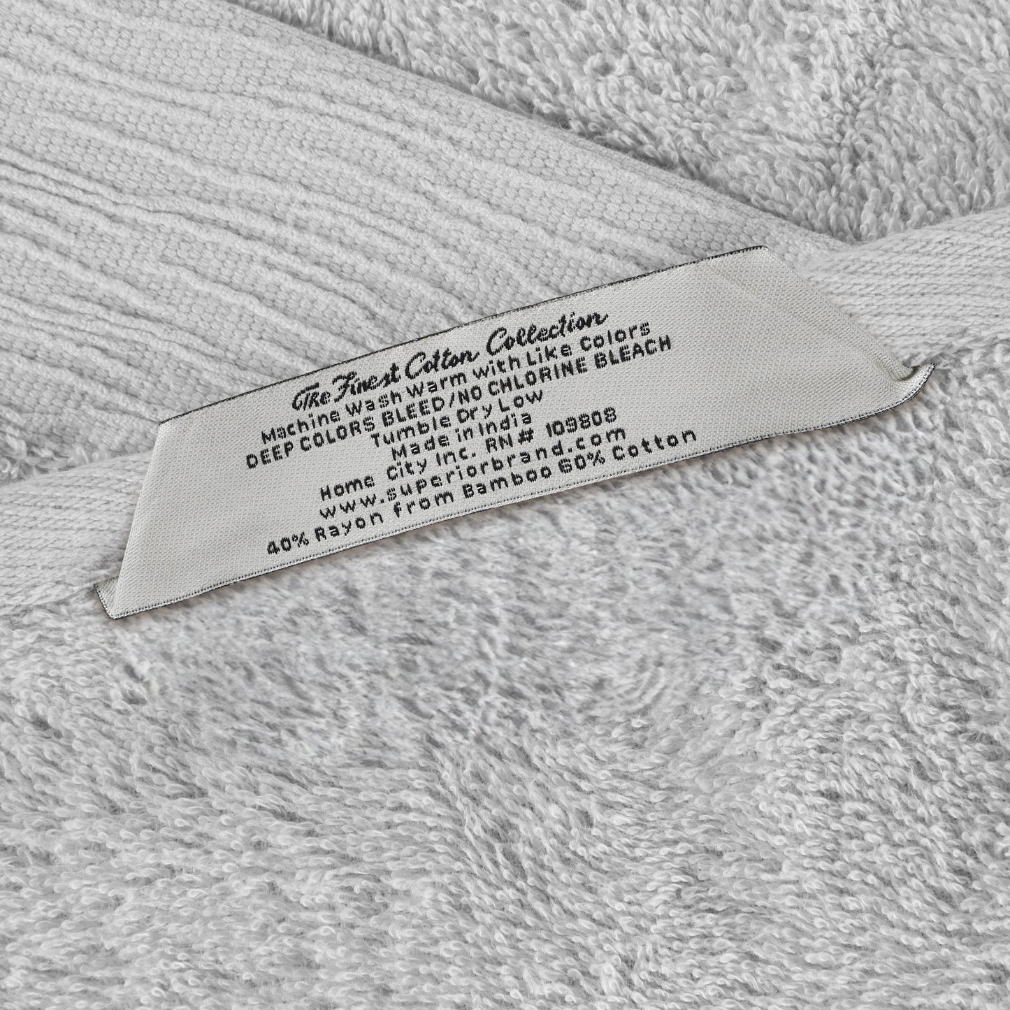 Rayon from Bamboo Eco-Friendly Fluffy Soft Solid - Platinum