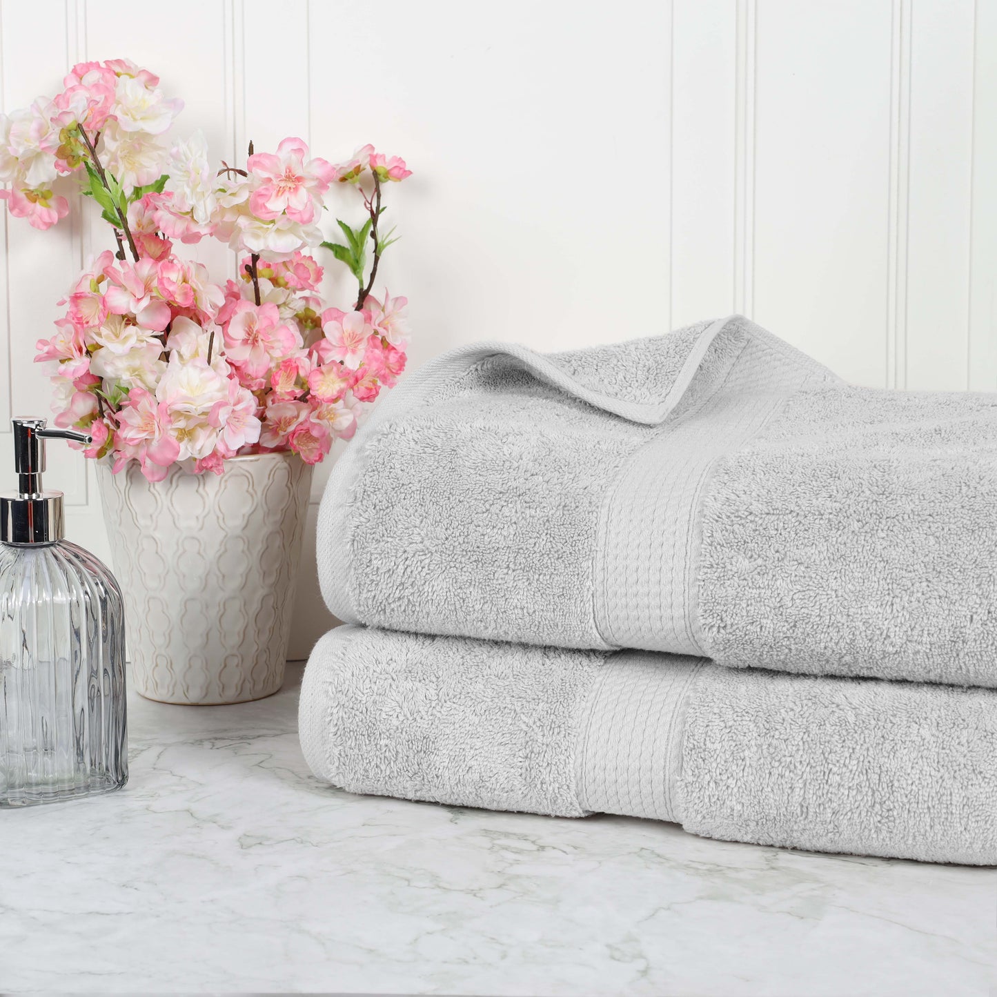 Madison Egyptian Cotton Pile Plush Heavyweight Bath Sheet Set of 2