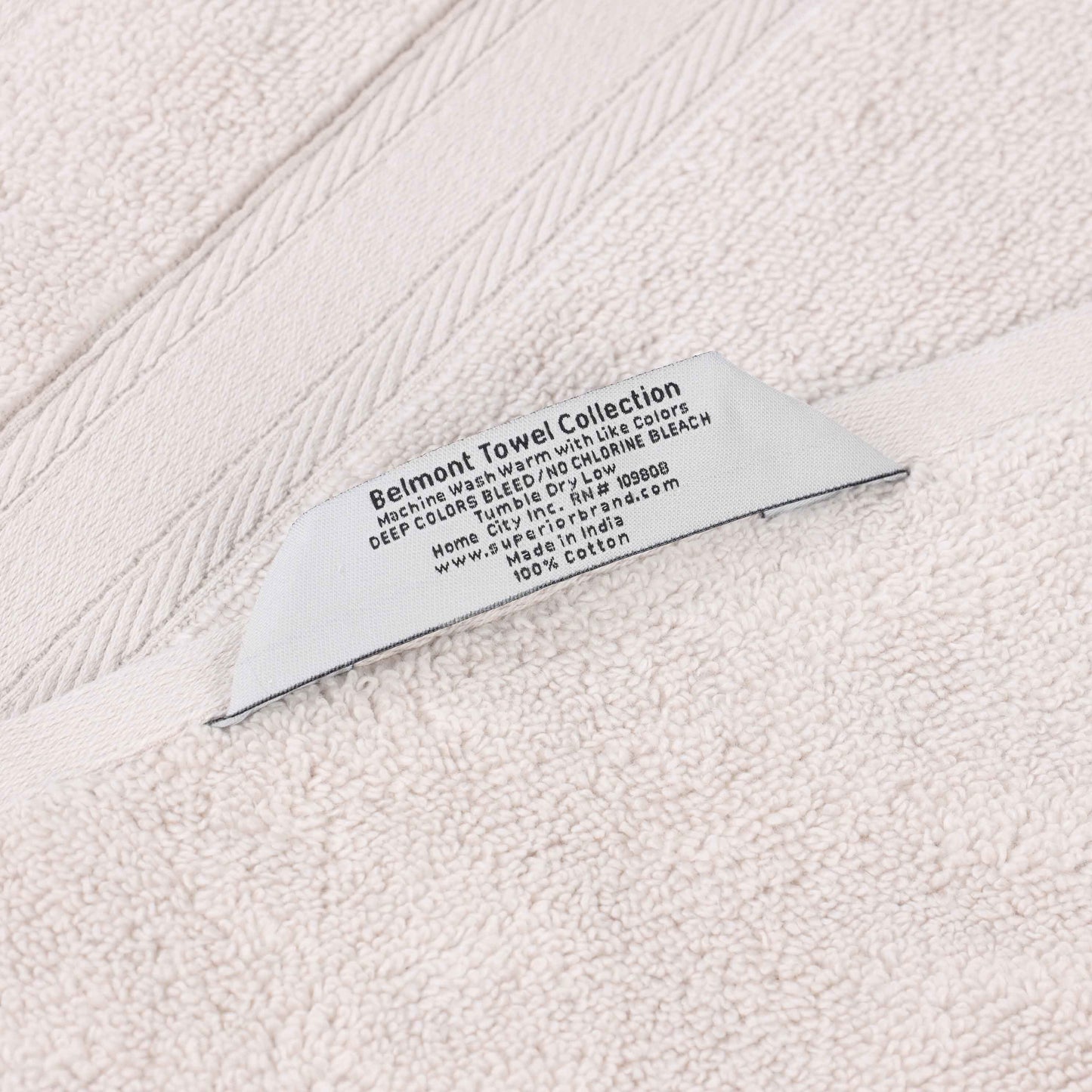 Belmont Zero Twist Cotton Medium Weight 3 Piece Towel Set