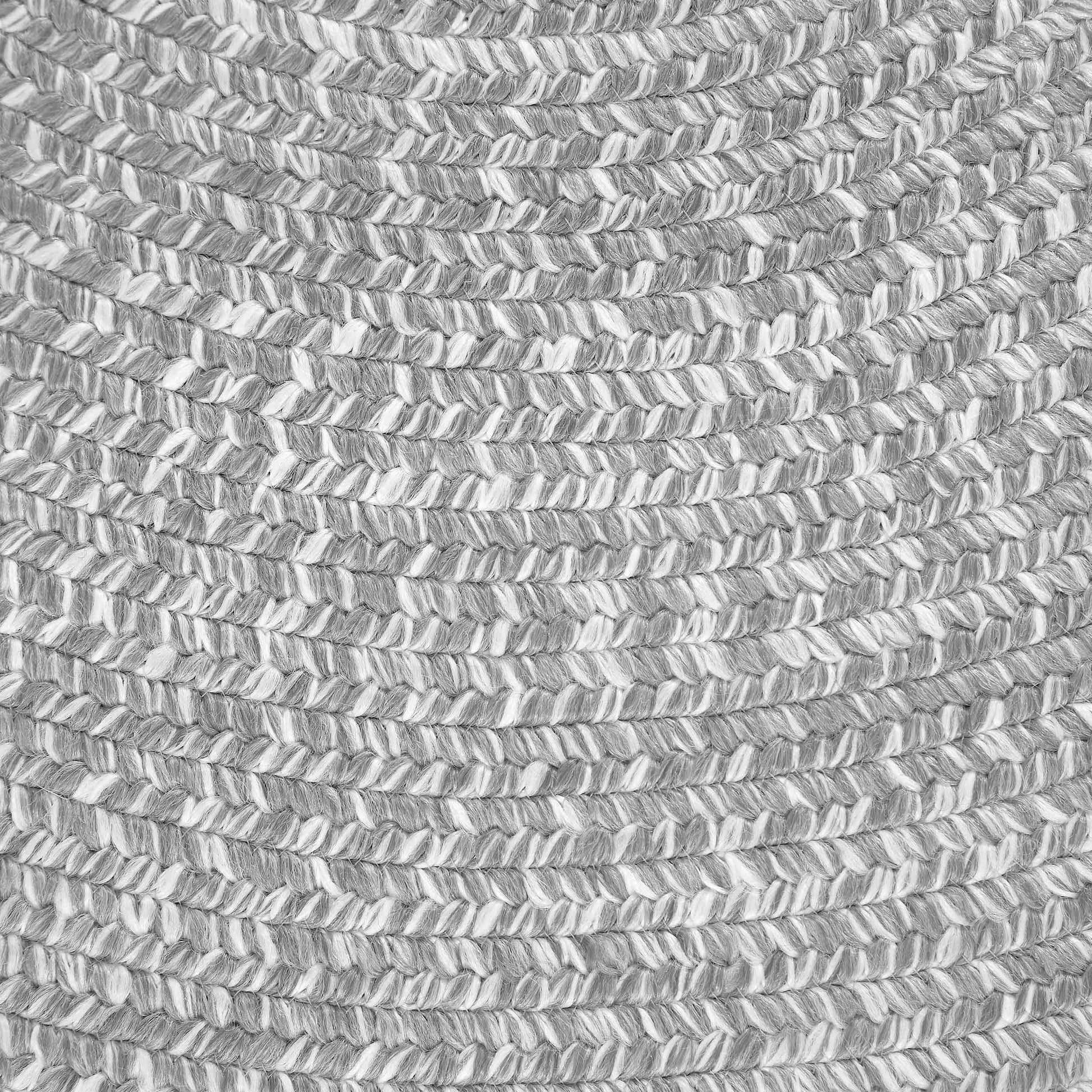 Reversible Braided Eco-Friendly Area Rug Indoor Outdoor Rugs - Slate/White