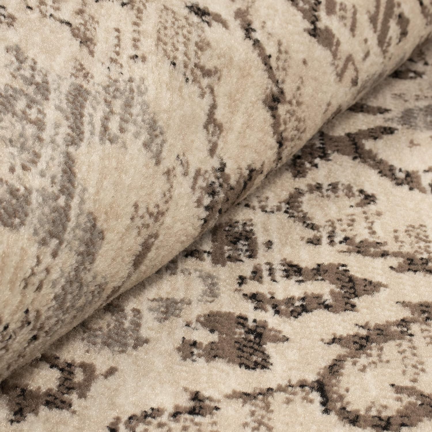 Tamara Modern Farmhouse Floral Damask Indoor Area Rug - Slate