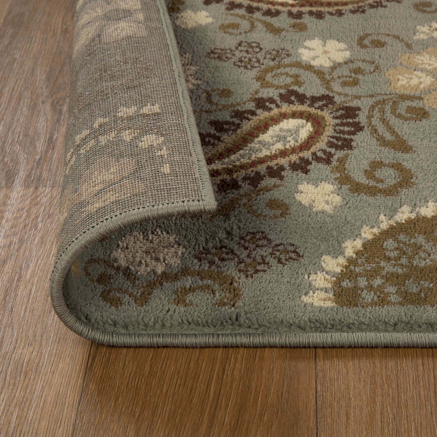 Parkway Vintage Floral Indoor Area Rug or Runner Rug - Slate