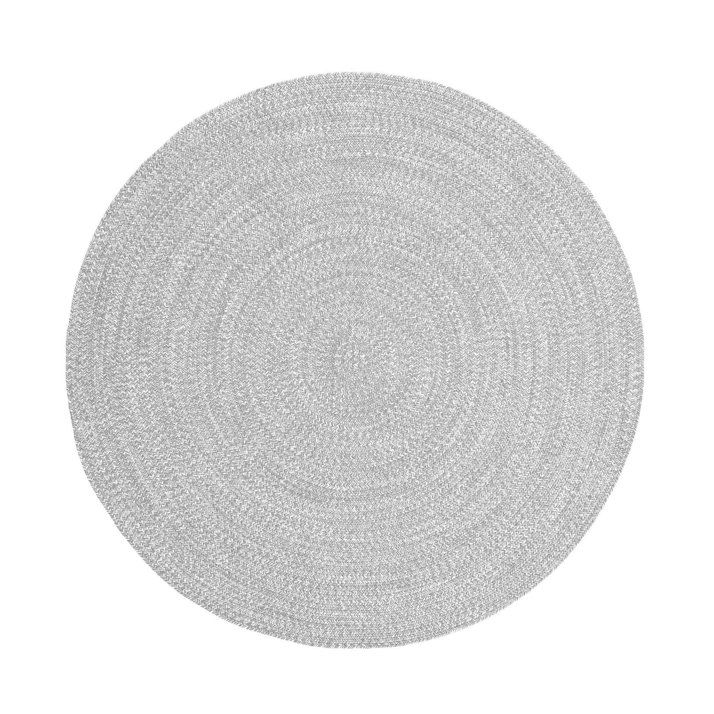Reversible Braided Eco-Friendly Area Rug Indoor Outdoor Rugs - Slate/White