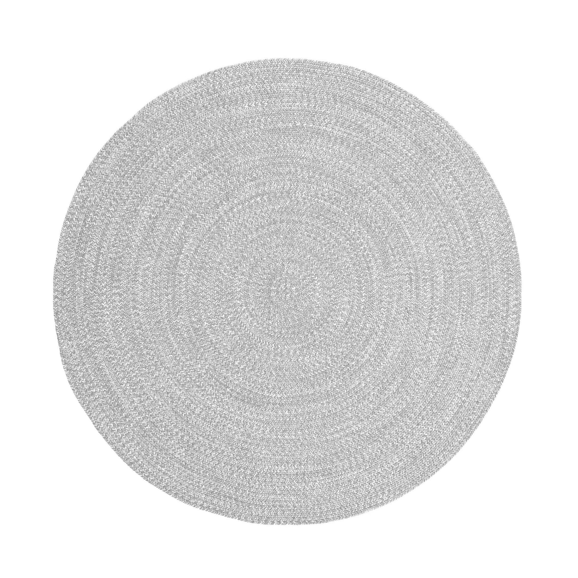 Reversible Braided Eco-Friendly Area Rug Indoor Outdoor Rugs - Slate/White