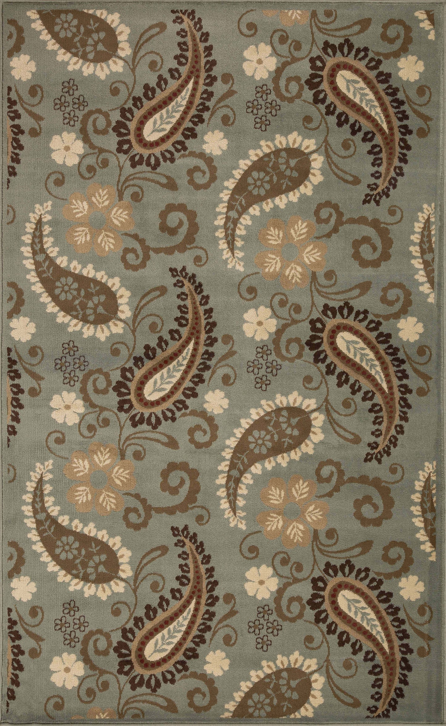 Parkway Vintage Floral Indoor Area Rug or Runner Rug - Slate
